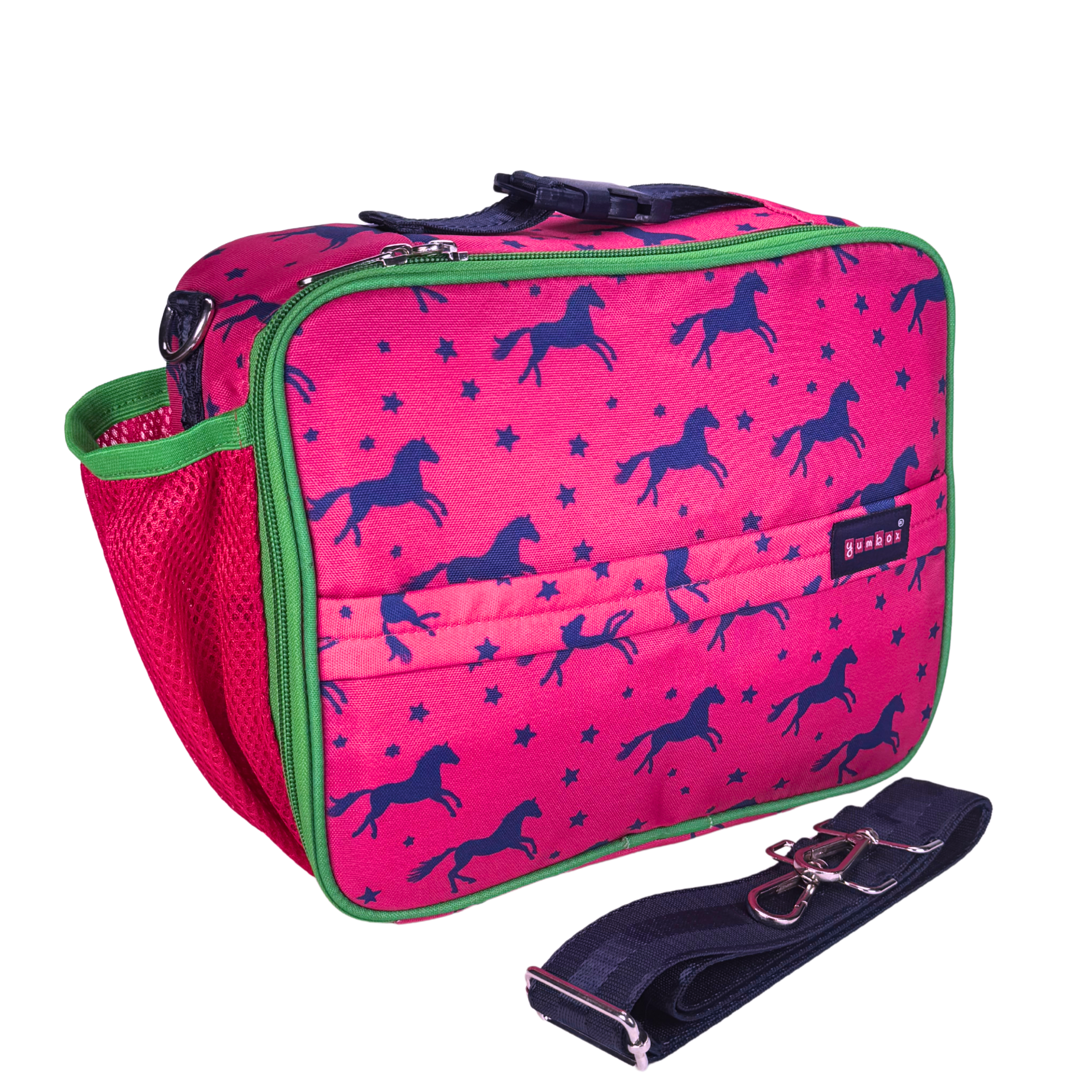 Yumbox Insulated Large Lunch Bag 3-Way Carry termo taška Horses