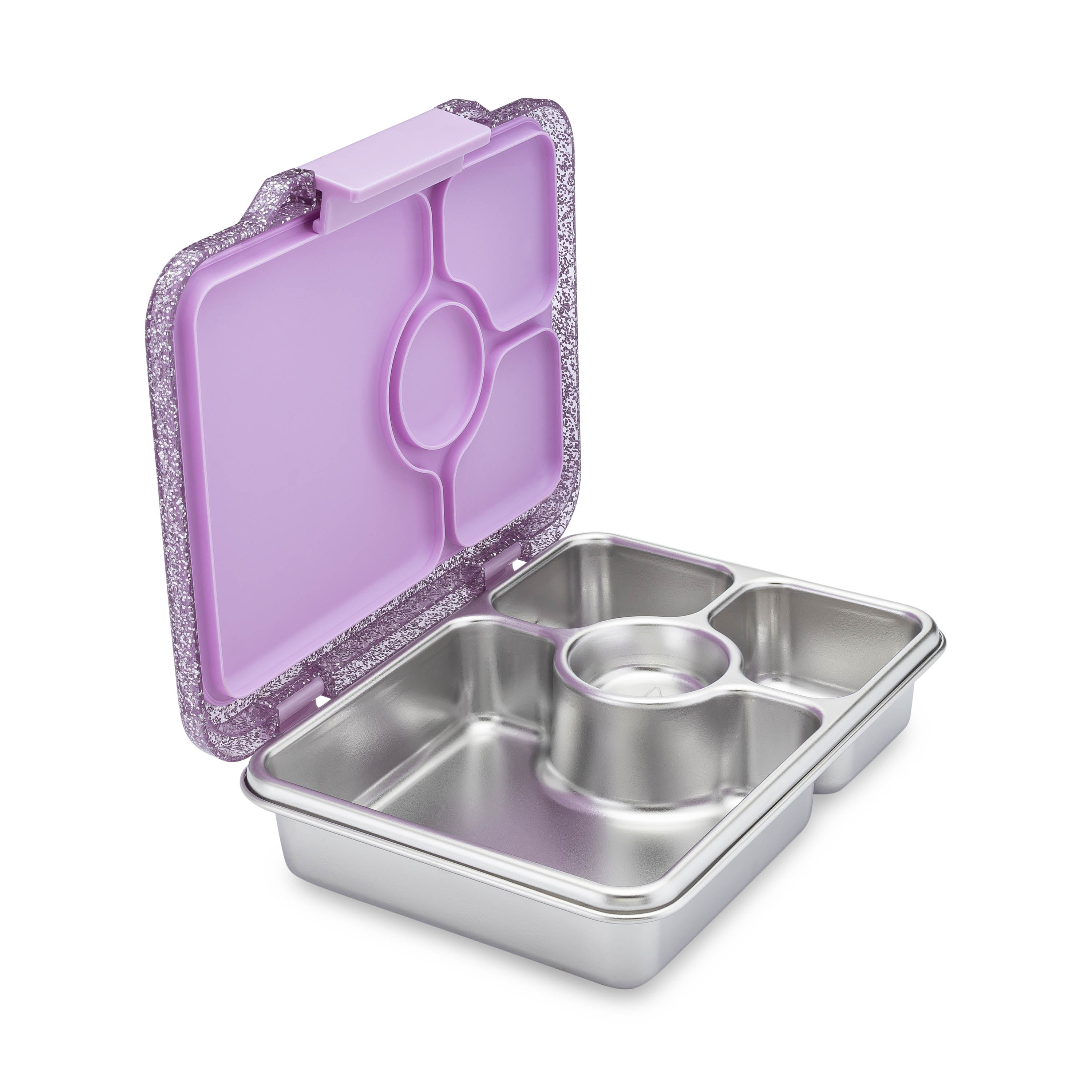 Yumbox Prêt svačinový box nerez fialový glitter