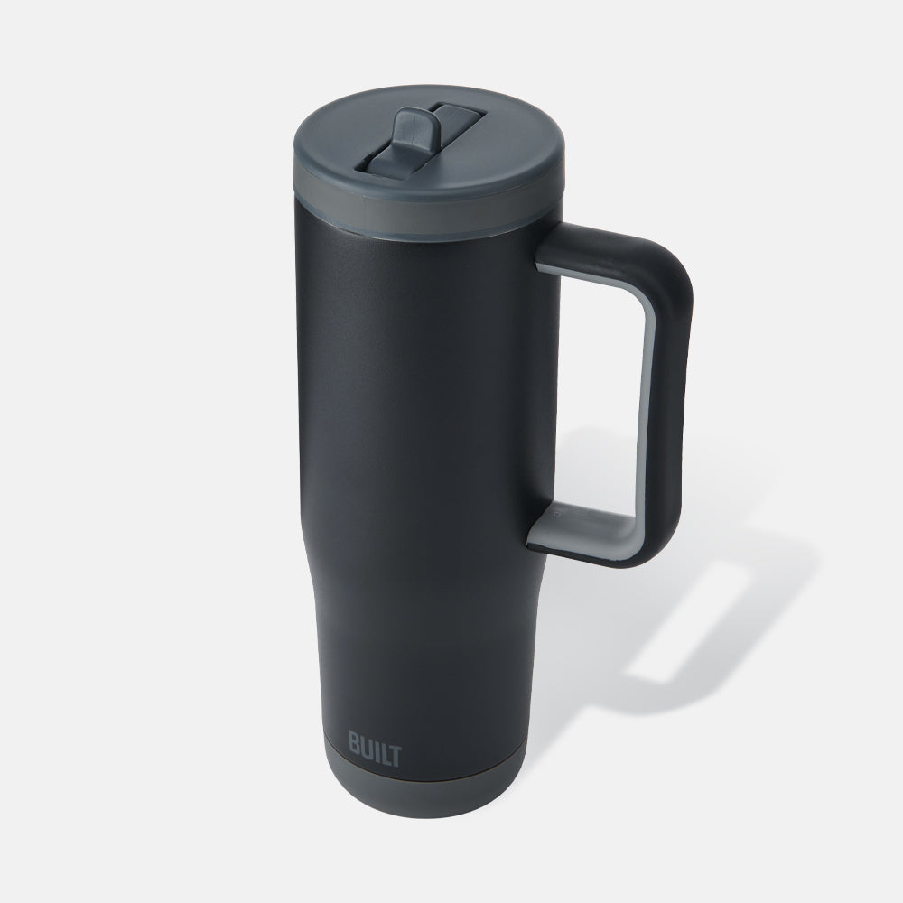 BUILT Cascade 40oz Flip Straw termohrnek Black 1,18 l s brčkem