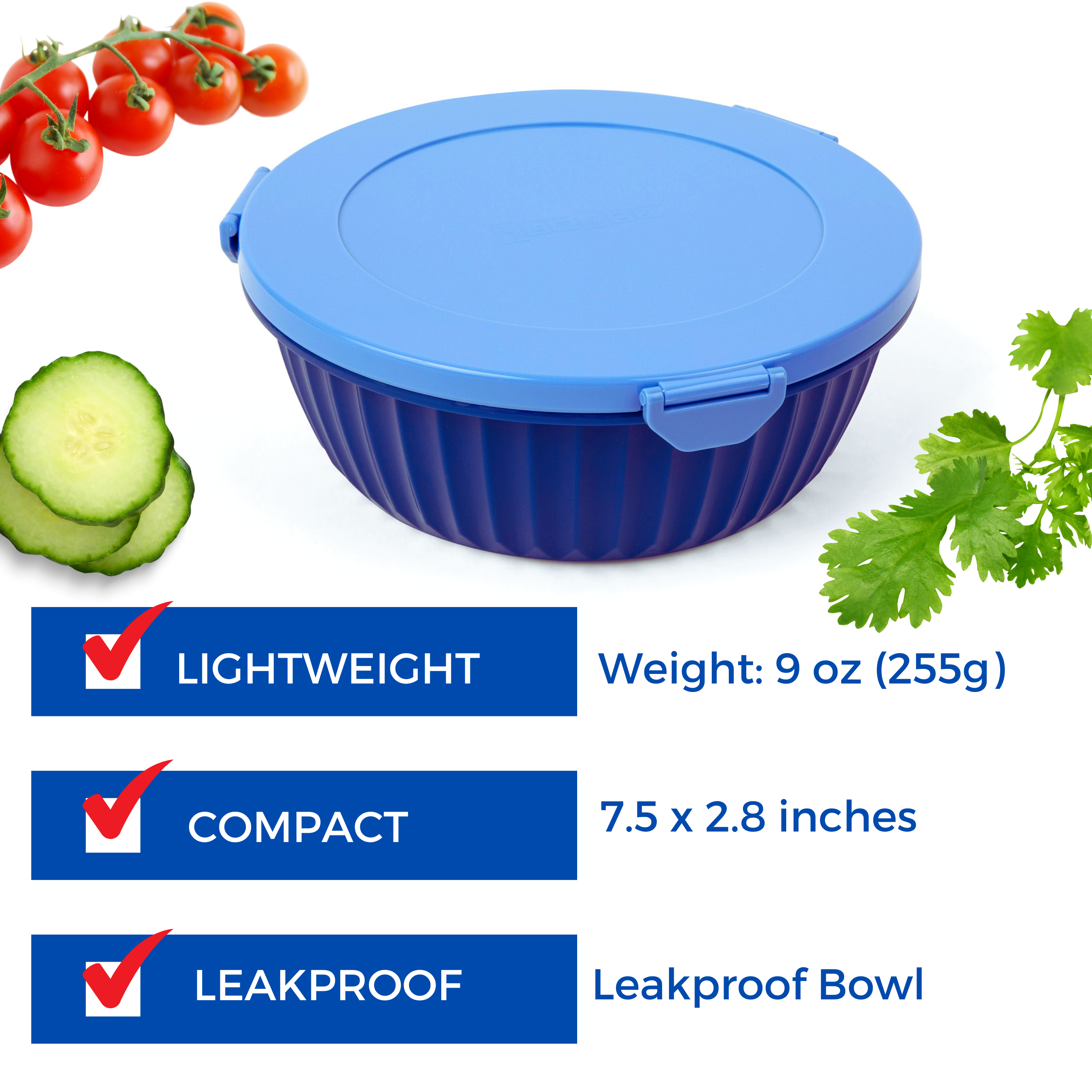 Yumbox Poke Salad Bowls miska 3 díly těsná