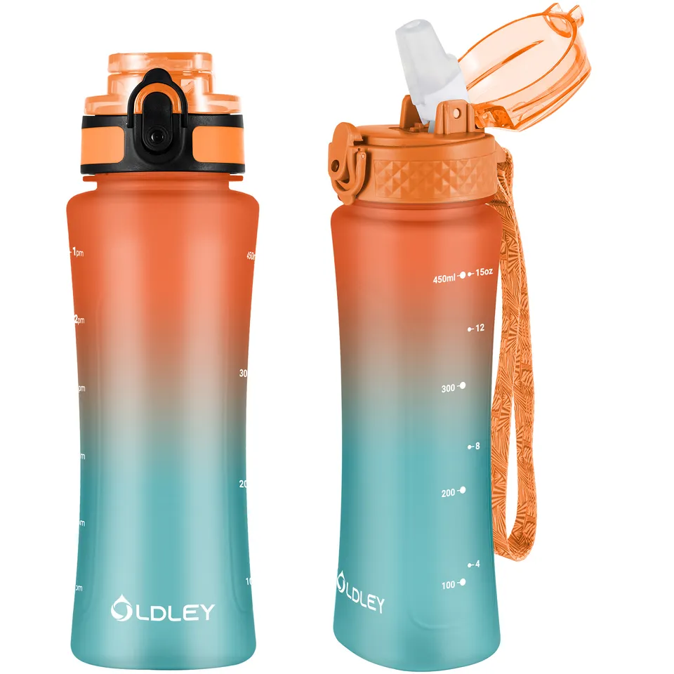 OLDLEY Kids 15oz dětská láhev Orange Green 450ml plast
