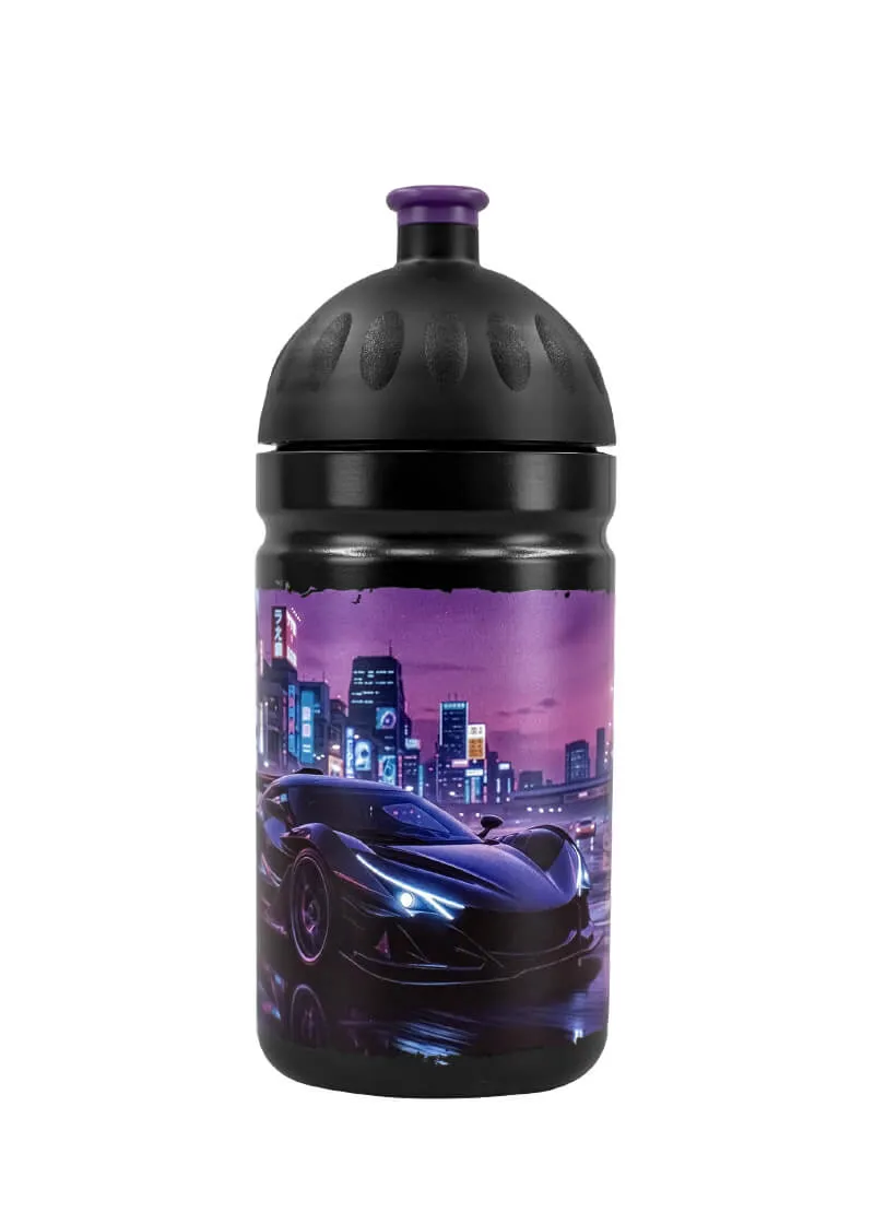 Zdravá lahev Night Car 0,5 l láhev na pití + zátka bez BPA