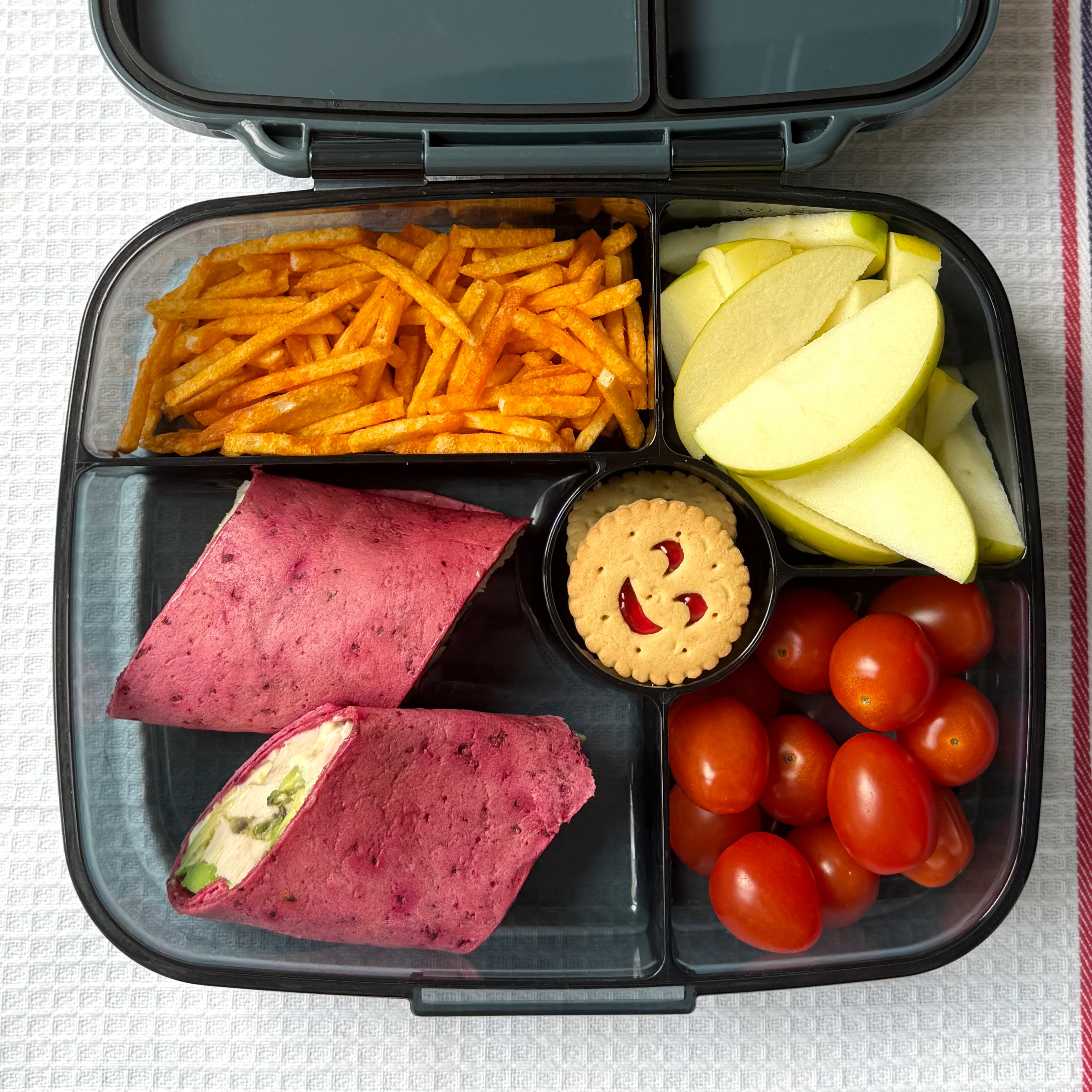 Yumbox Go Large svačinový box 5 přihrádek Berlin Gray