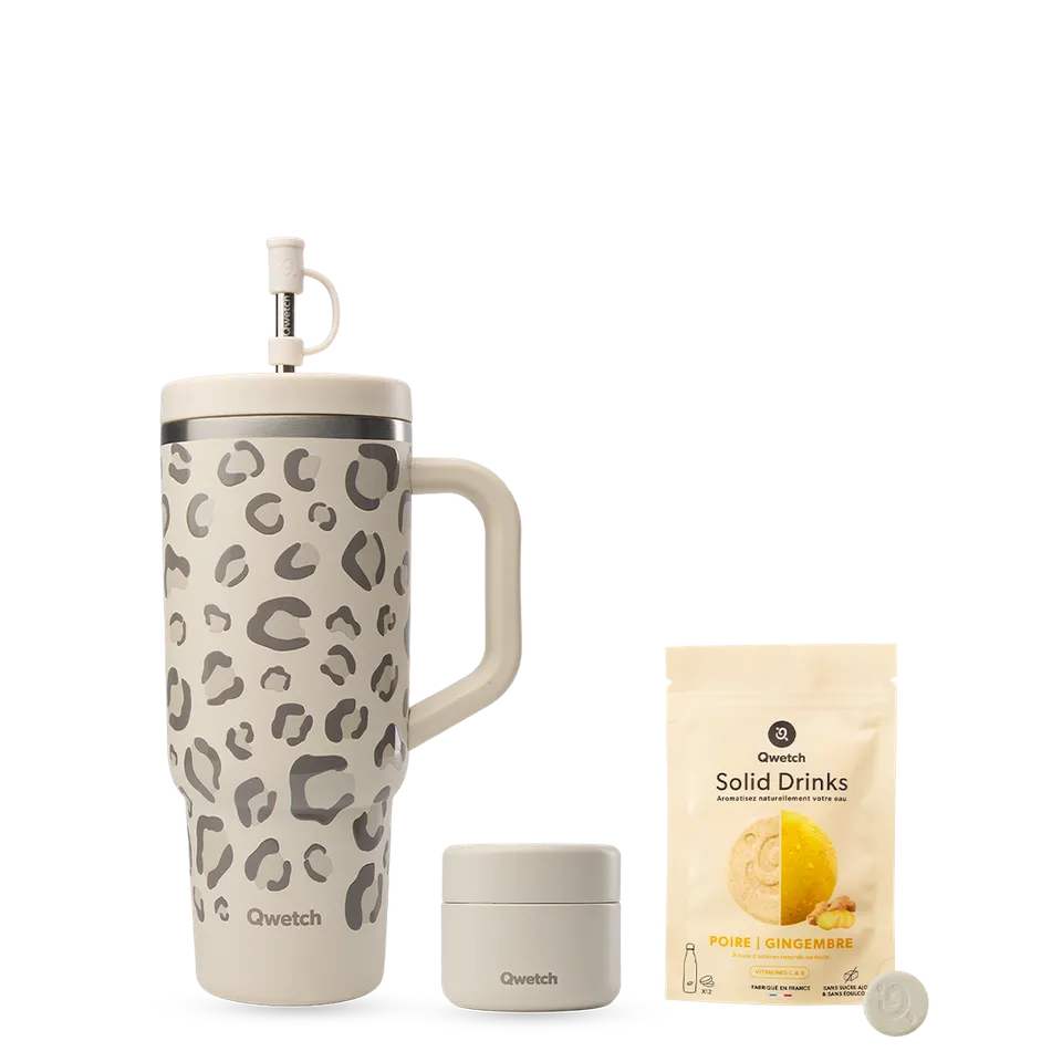 Qwetch Travel Cup Wild Sable termohrnek set Solid Drinks