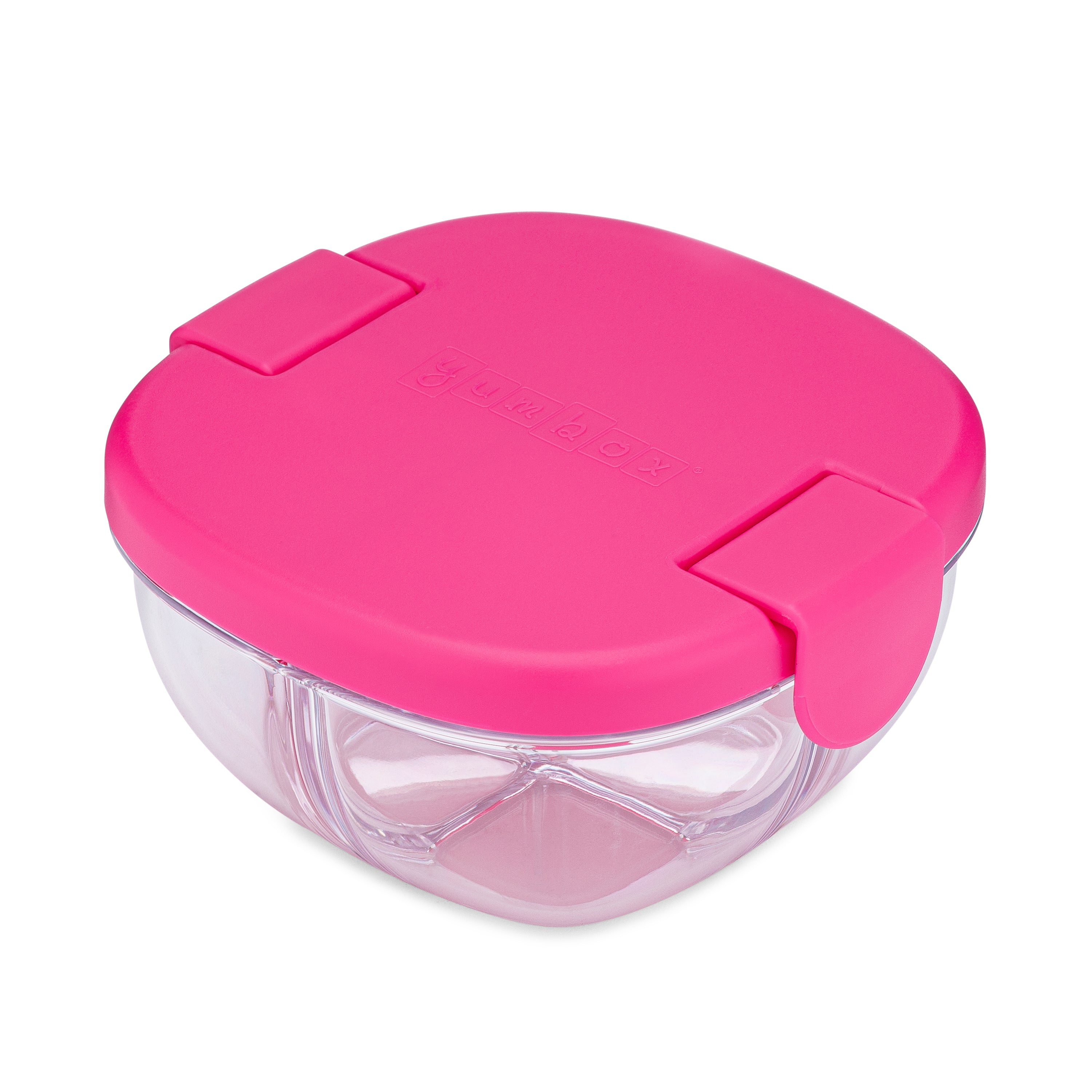 Yumbox Snack miska 3 přihrádky fialová s víčkem