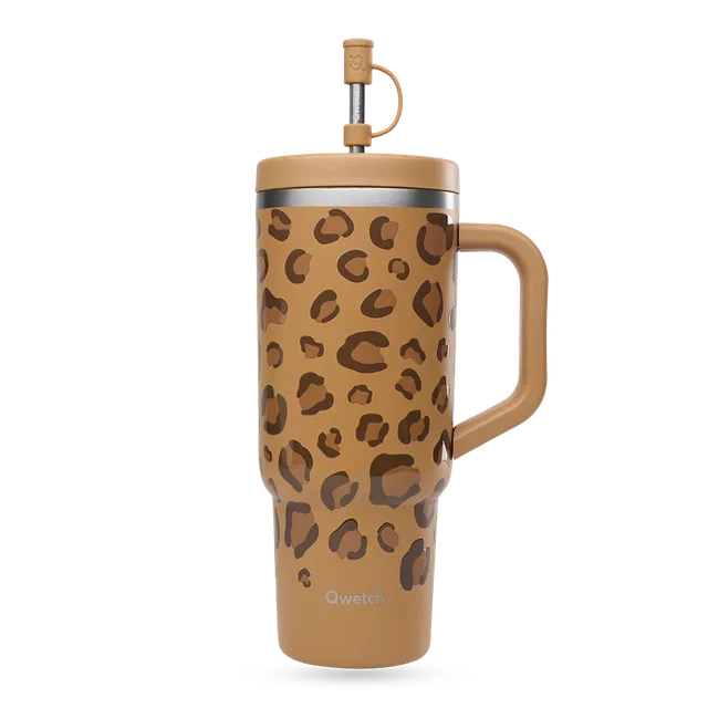 Qwetch Travel Cup Wild Camel termohrnek 900 ml s brčkem