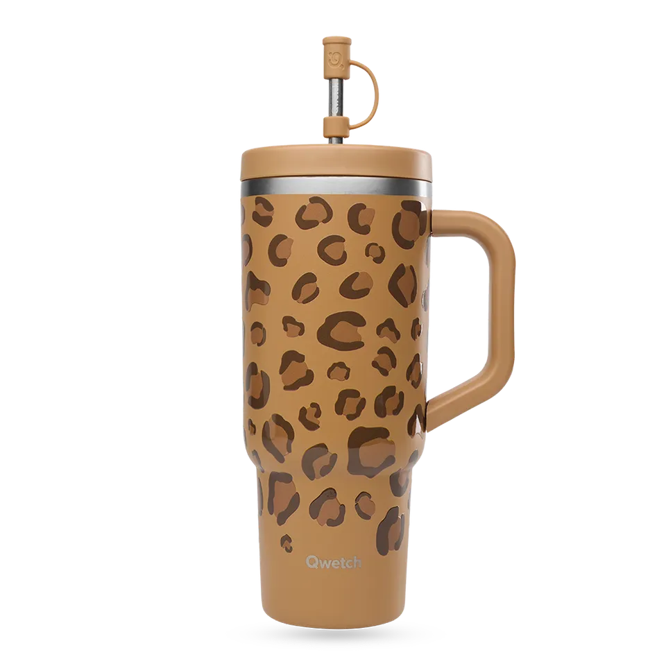 Qwetch Travel Cup Wild Camel termohrnek 900 ml s brčkem