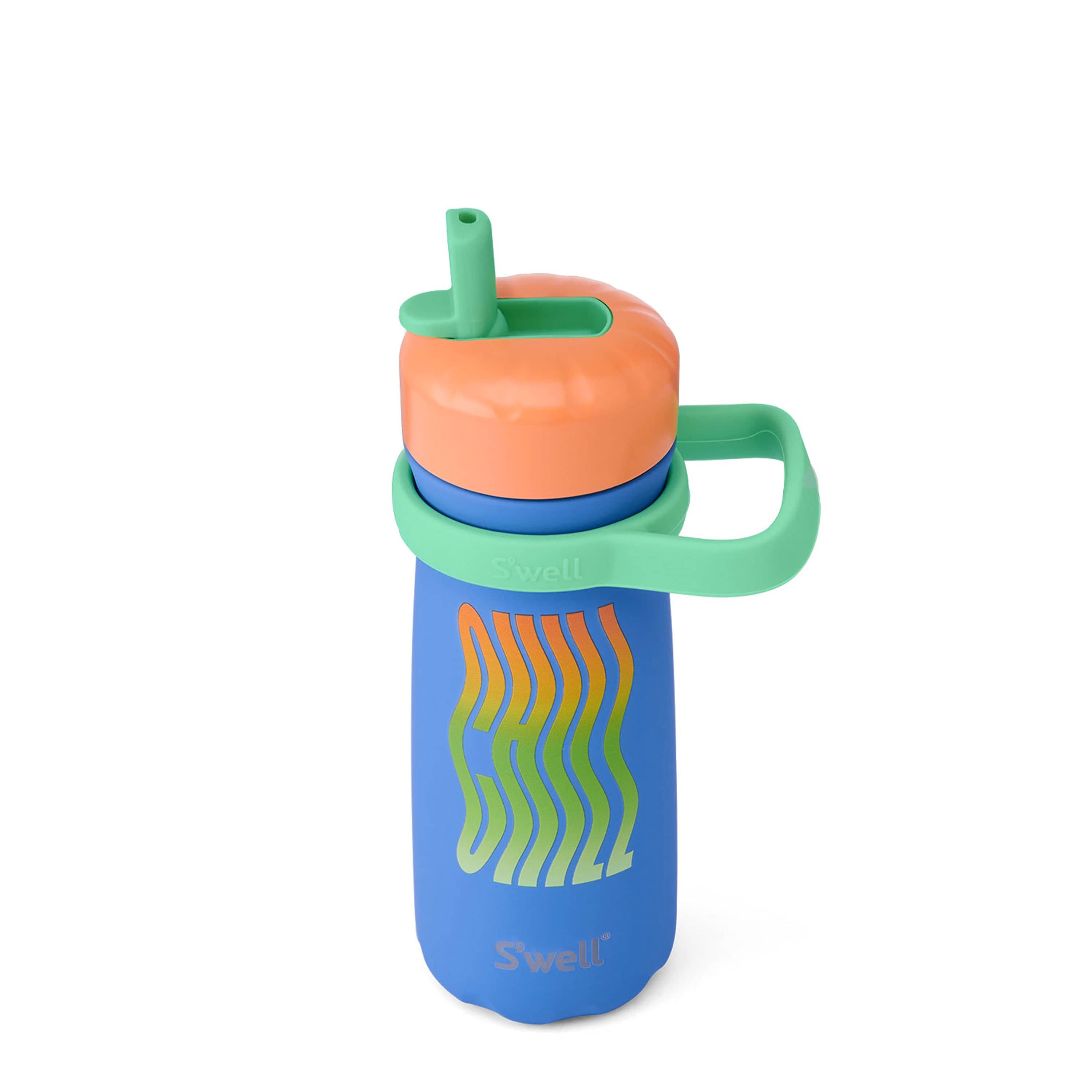 S'well Traveler termo lahev 473 ml modrá Flip Straw