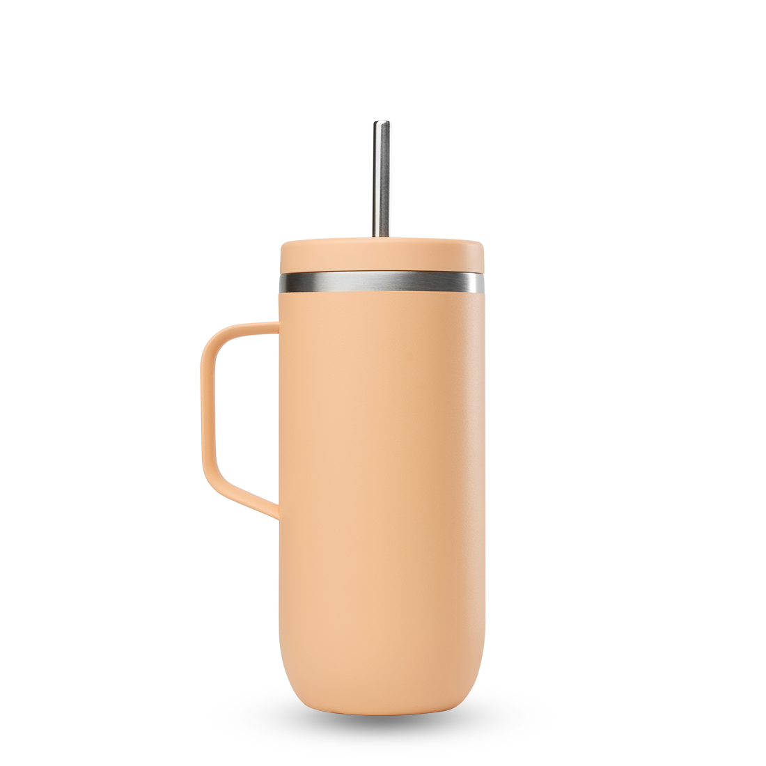 Qwetch Cold Cup Pastel Abricot termohrnek 600 ml s uchem