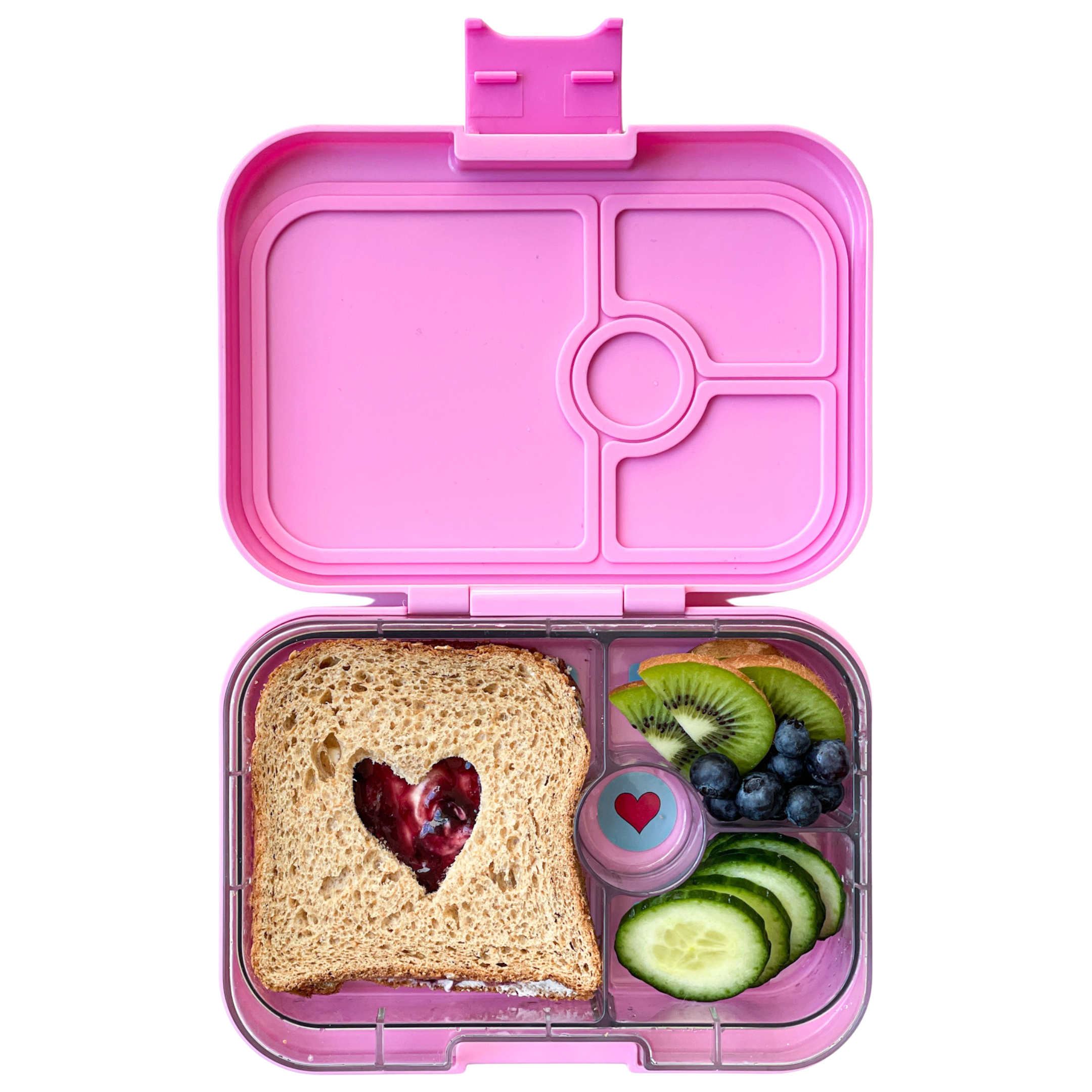 Yumbox Panino box na svačinu Power Pink se 4 přihrádkami