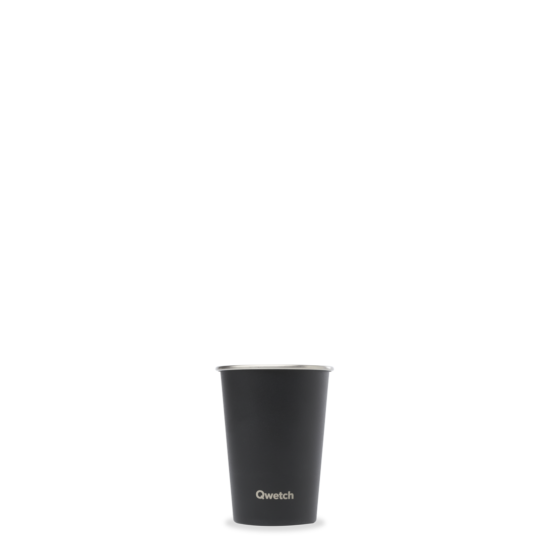 Qwetch One kelímek matná černá 300 ml nerez