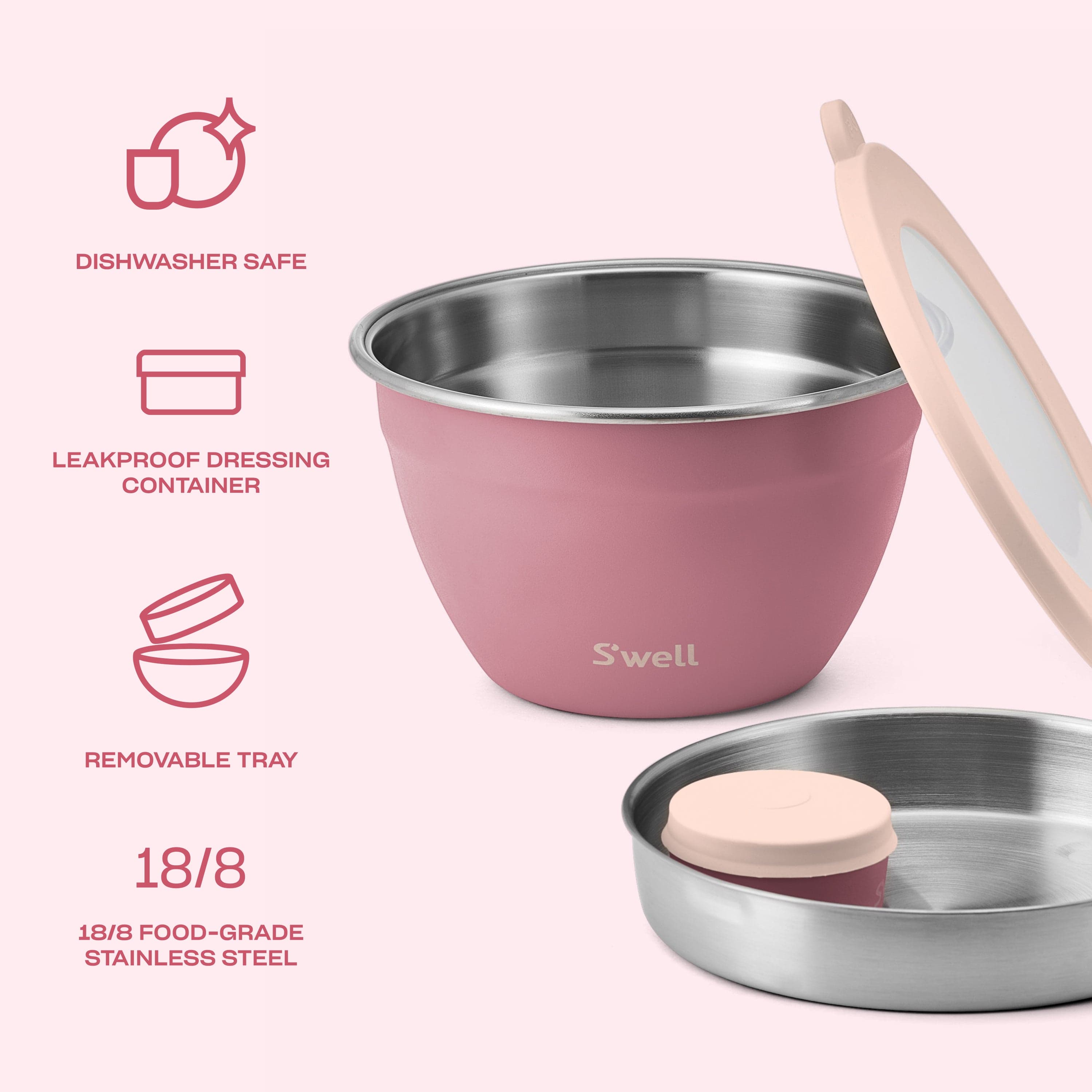 S'well Salad Bowl Kit miska 1,9 l Chambray