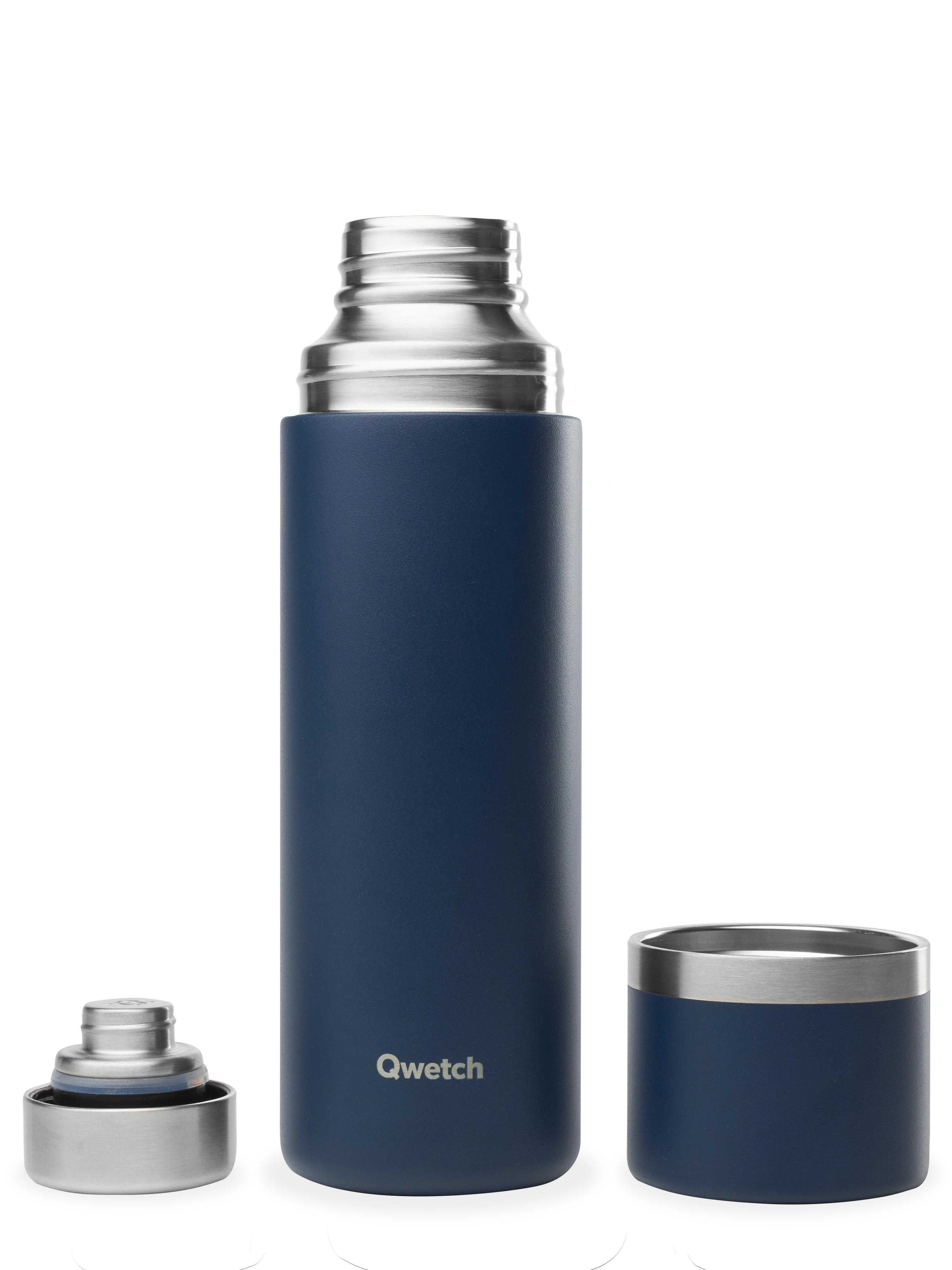 Qwetch Thermo termoska 750 ml noční modř nerez