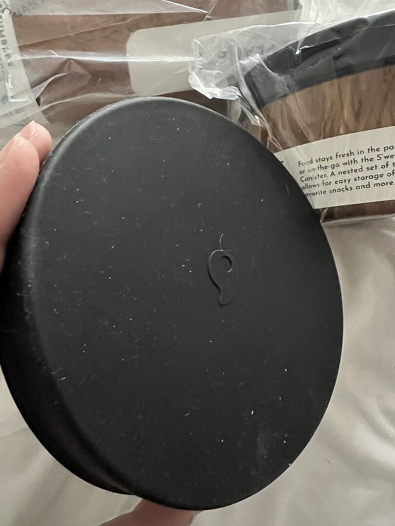 S'well Food Canister Set dózy 3 ks Onyx s víčkem