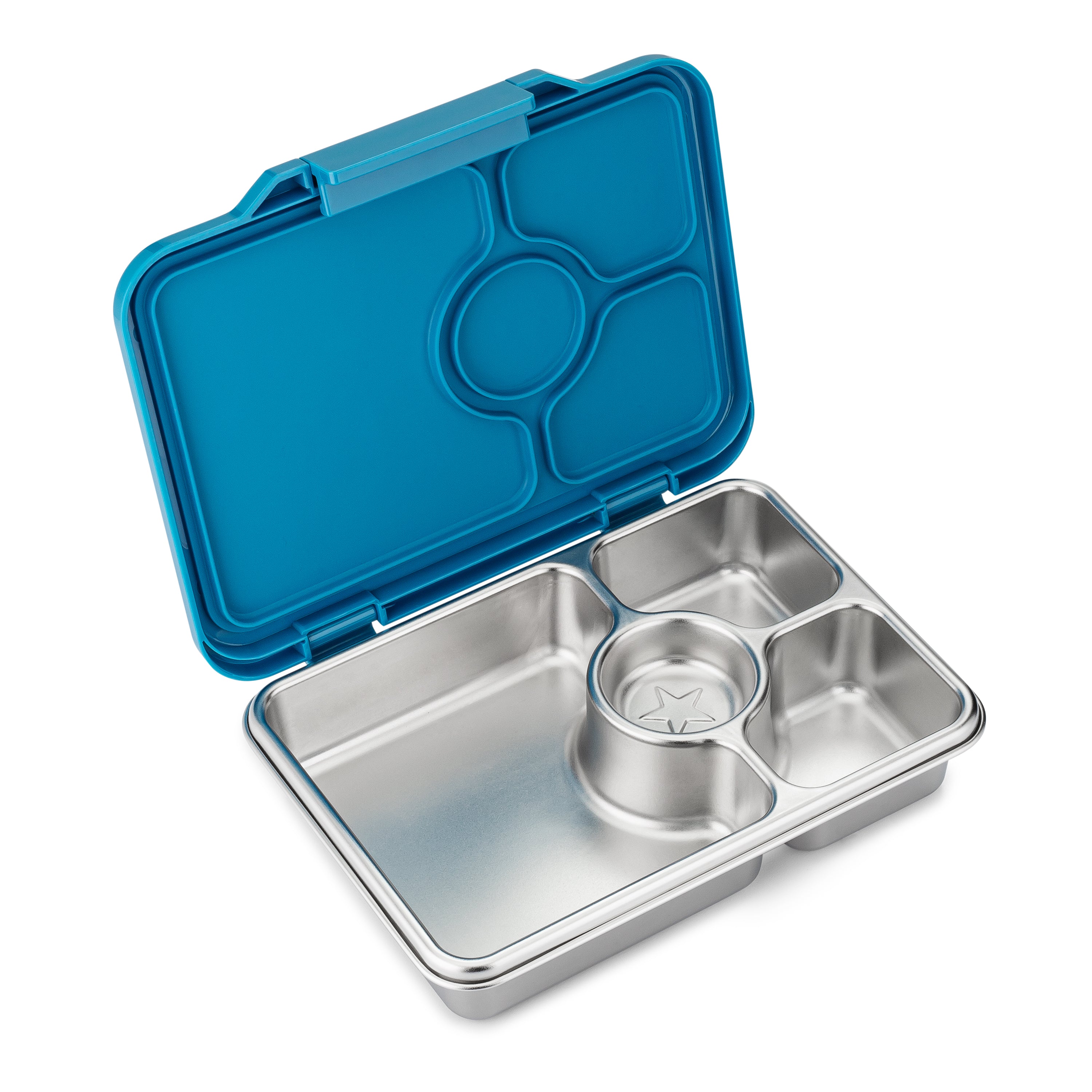 Yumbox Prêt nerezový bento box Normandy Blue 4 přihrádky