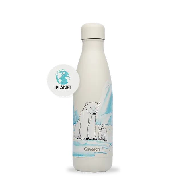Qwetch Originals Ours Polaire termo láhev 500 ml nerez