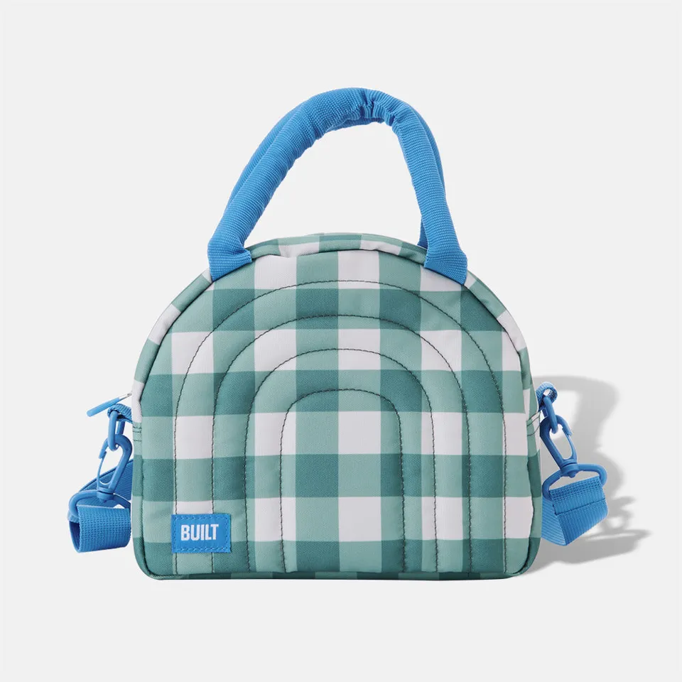 BUILT New York Puffer Satchel taška Forest Gingham