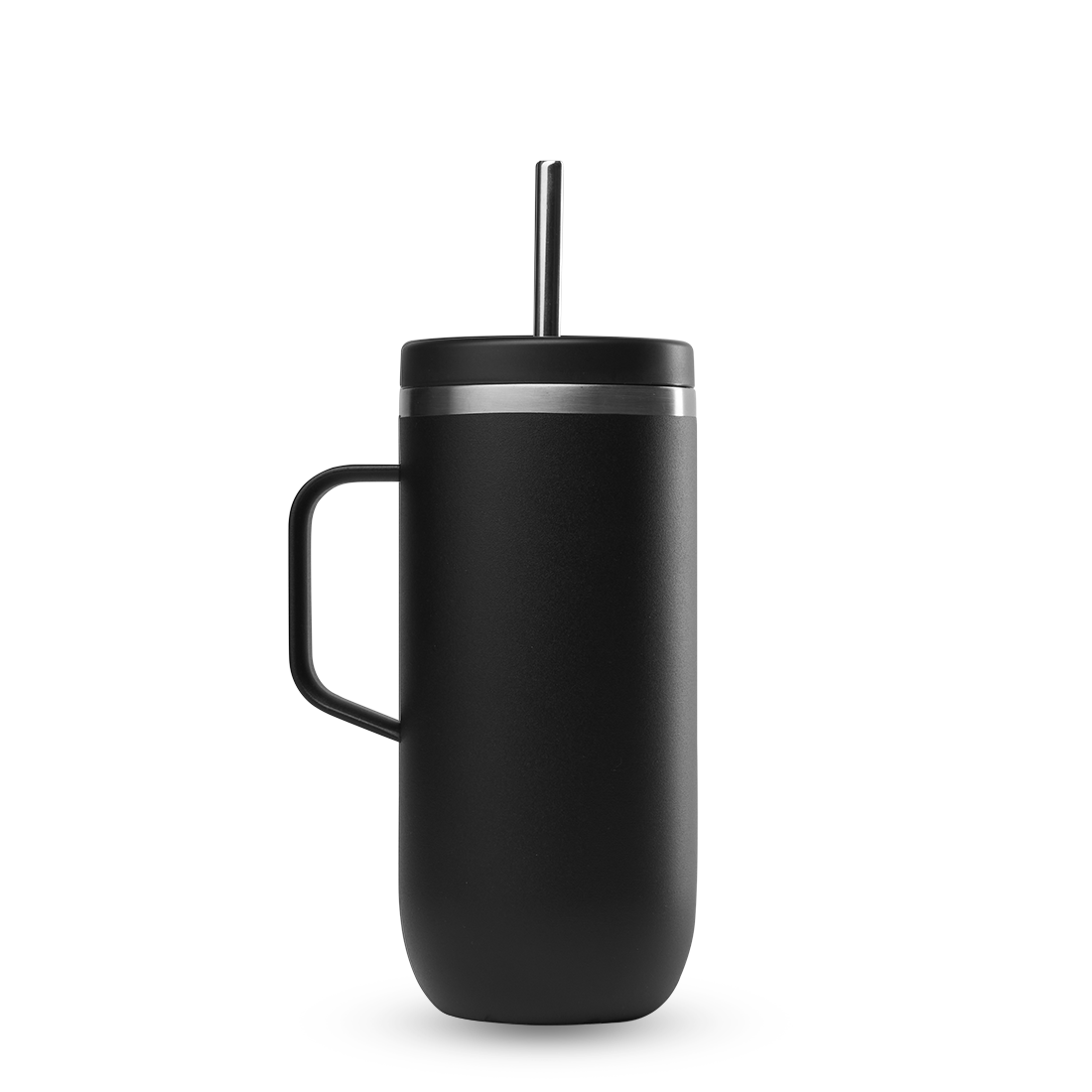 Qwetch Cold Cup Matt Noir termohrnek 600 ml s uchem
