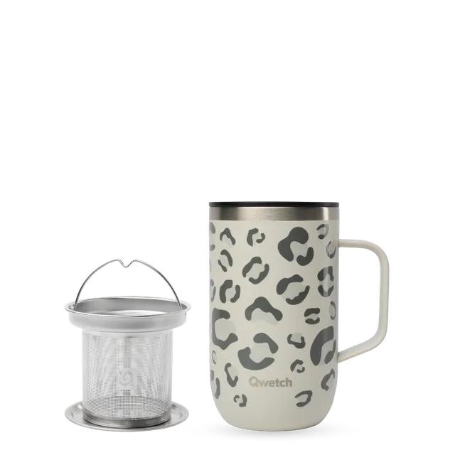 Qwetch Wild termohrnek na čaj 470 ml Sable nerez