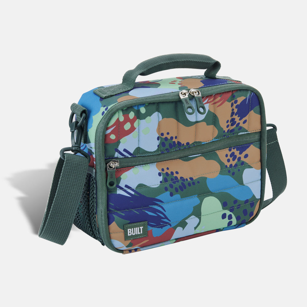 BUILT New York Puffer Lunch Box taška Abstract Forest
