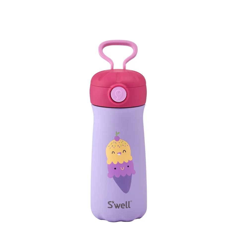 S'well Pop Top Traveler cestovní láhev 414 ml s brčkem