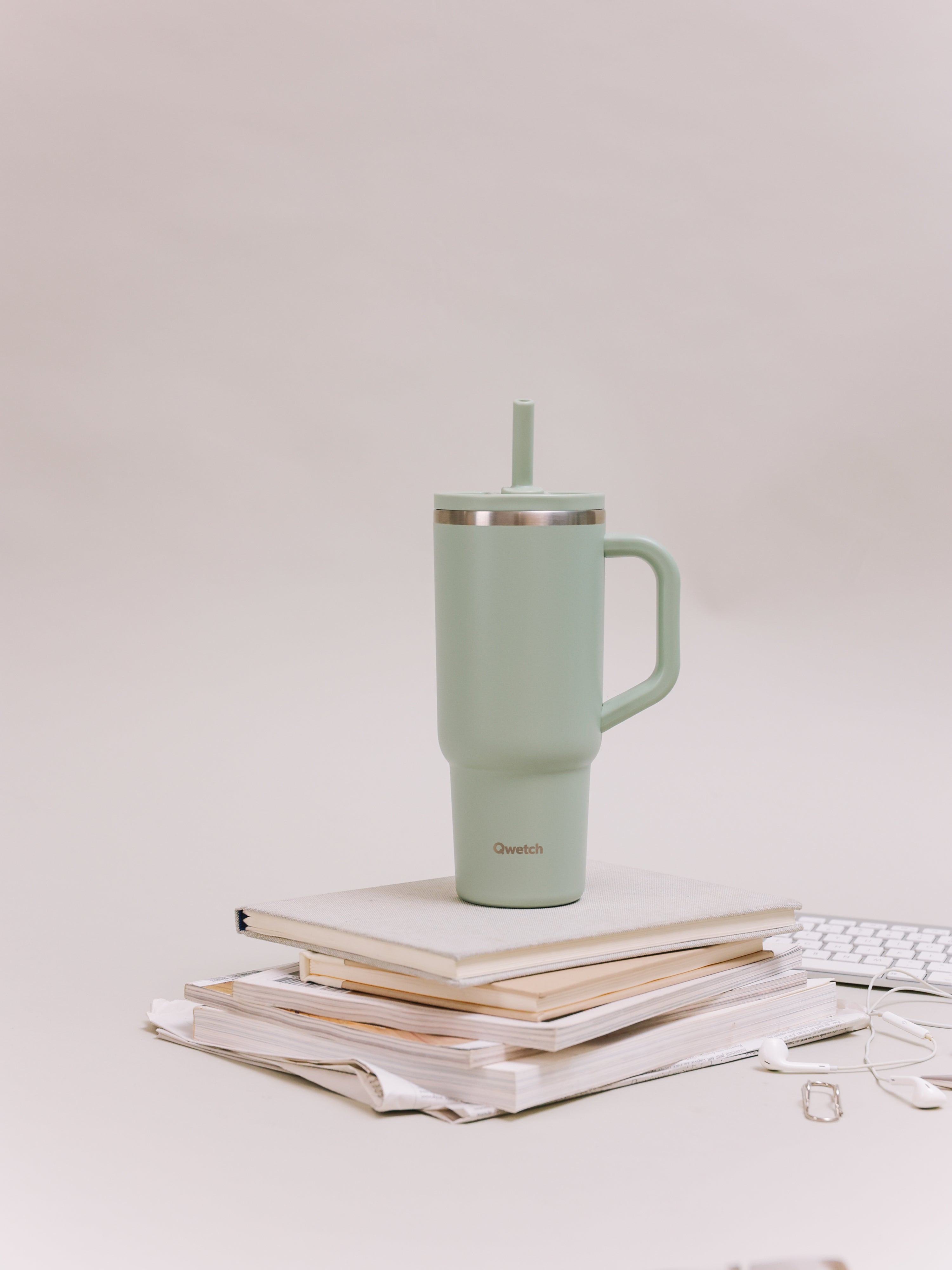 Qwetch Travel Cup těsné víčko 900 ml lipové