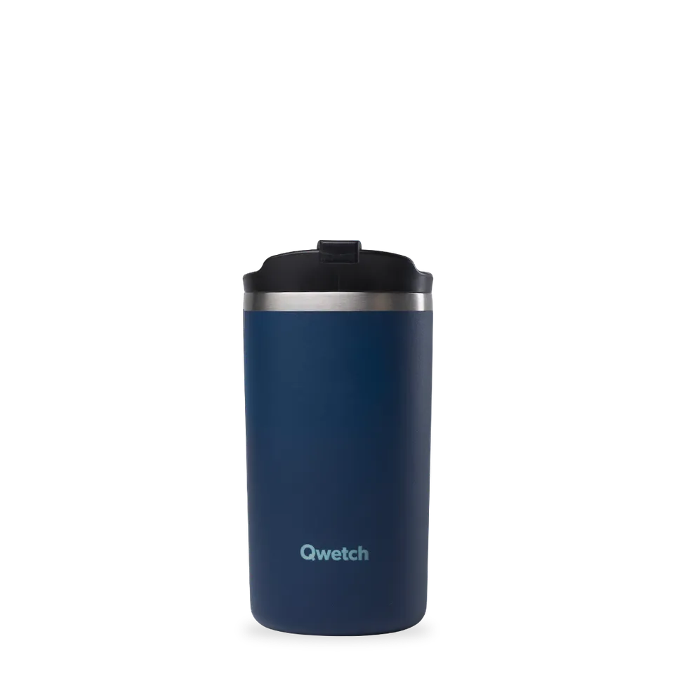 Qwetch Travel Mug termohrnek Noční modř 350 ml nerez