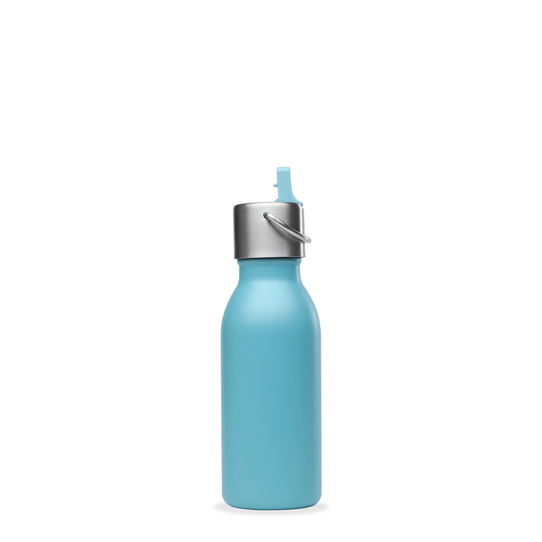 Qwetch Kids Matt modrá termoláhev 350 ml s brčkem