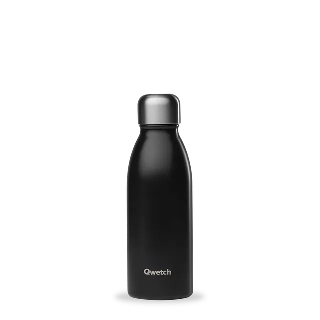 Qwetch One Matt Noir láhev 500 ml jednostěnná