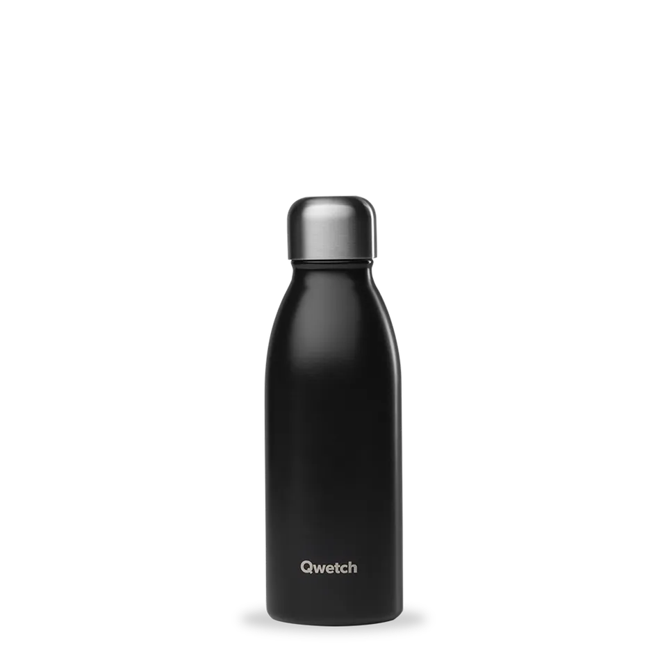 Qwetch One Matt Noir láhev 500 ml jednostěnná