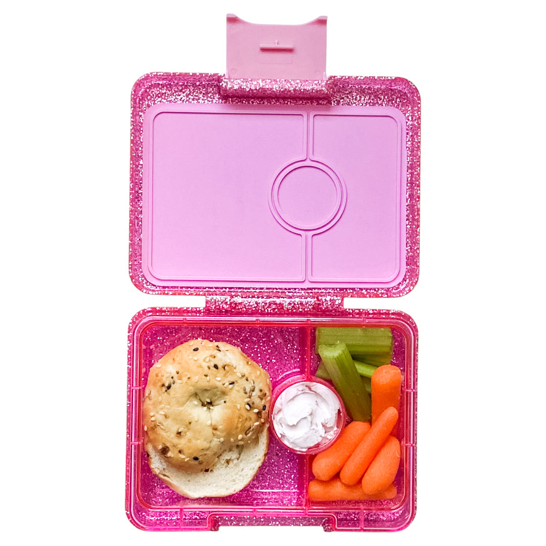 Yumbox Snack svačinový box Ami Purple Swan Tray 3 přihrádky