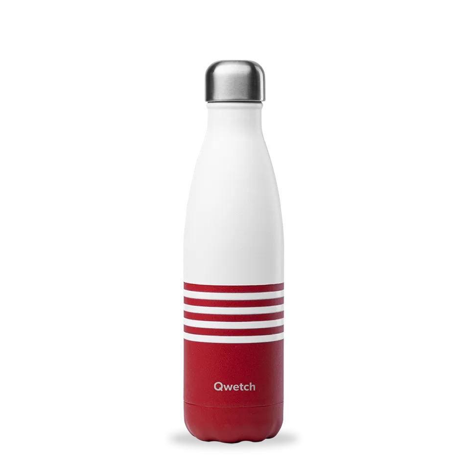 Qwetch Originals Marinière Rouge termo láhev 500 ml nerez