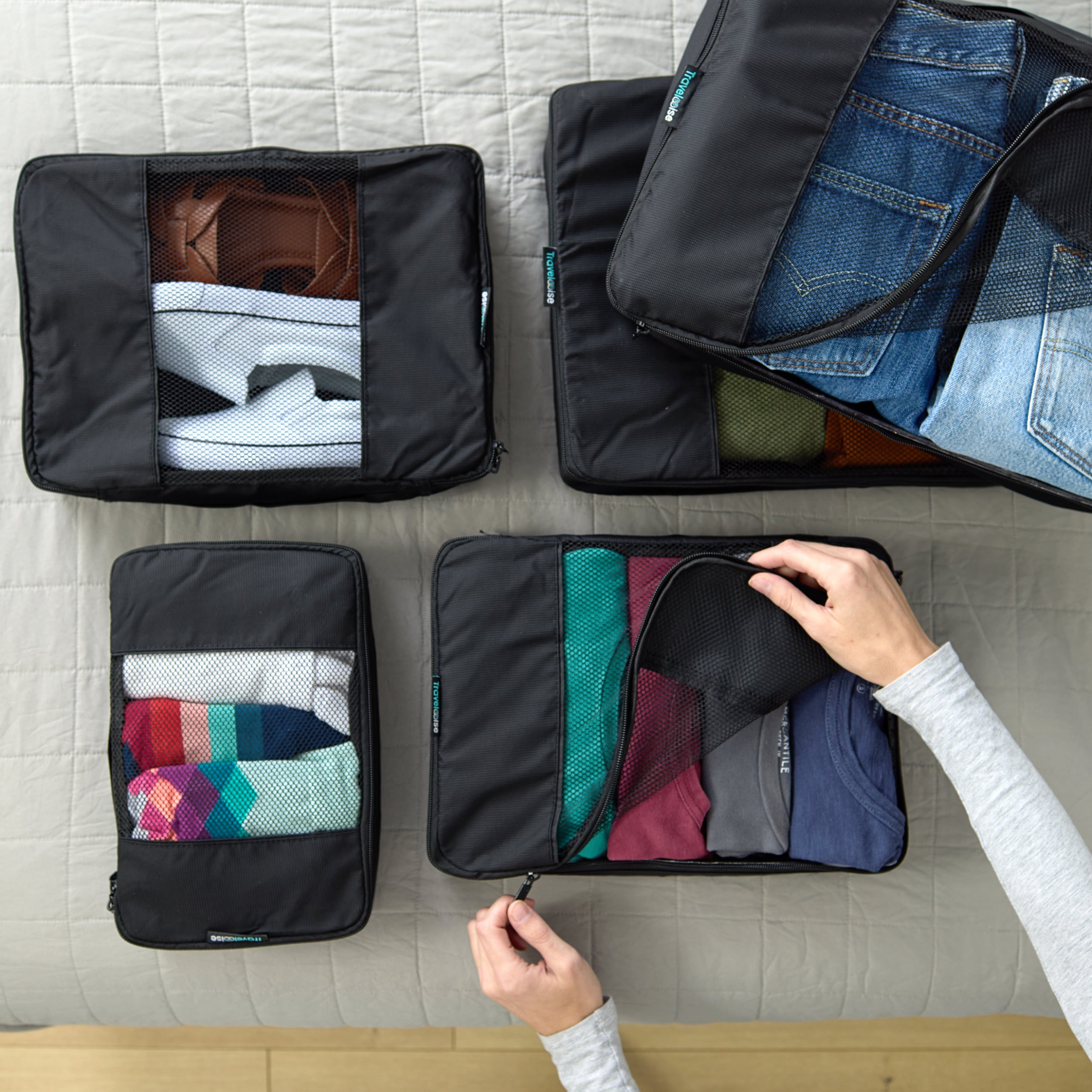 BUILT New York TravelWise Packing Cubes organizéry 5 ks lehké