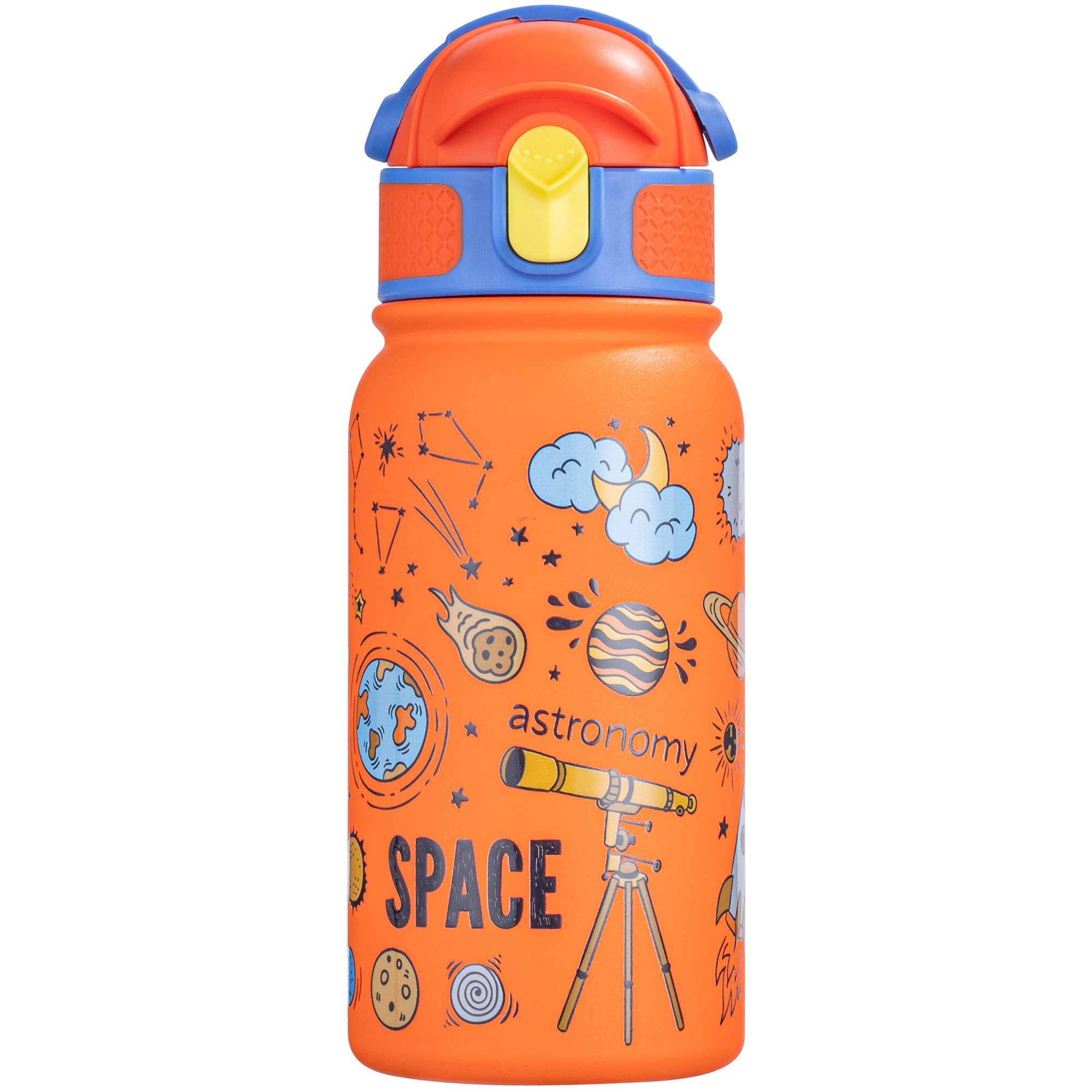 OLDLEY 12oz Kids Bottle termolahev Orange Space 350 ml nerez
