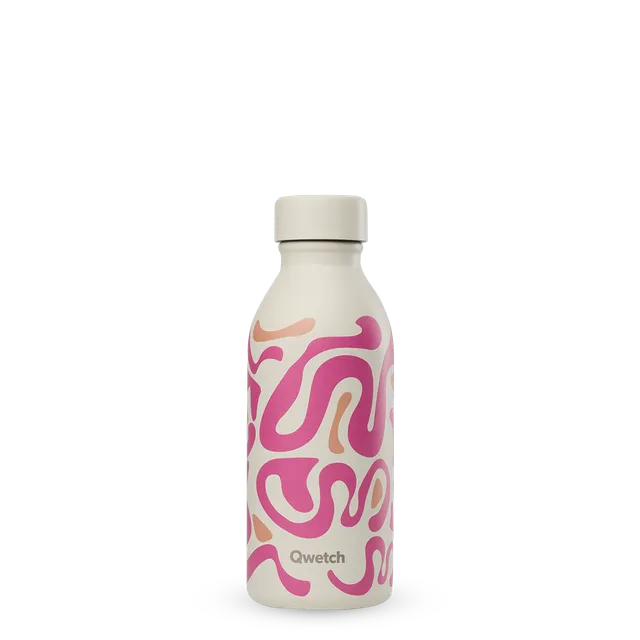 Qwetch Icon Waves Sable termoláhev 500 ml vzor