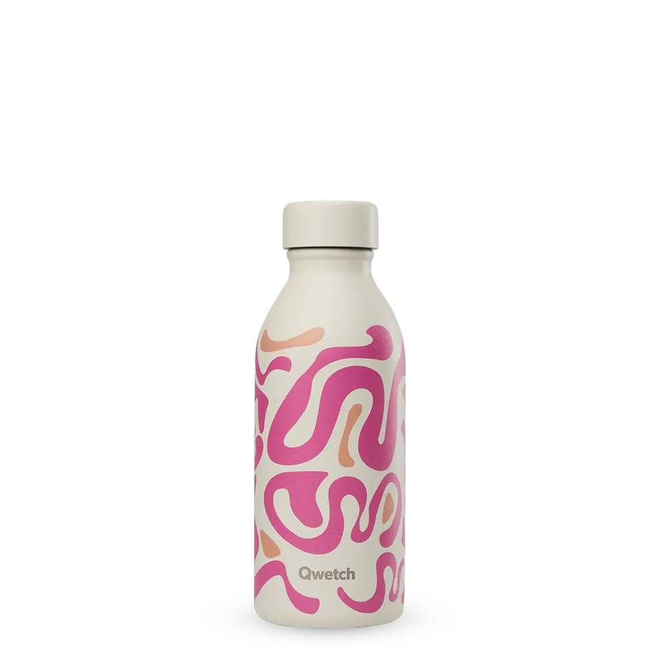 Qwetch Icon Waves Sable termoláhev 500 ml vzor