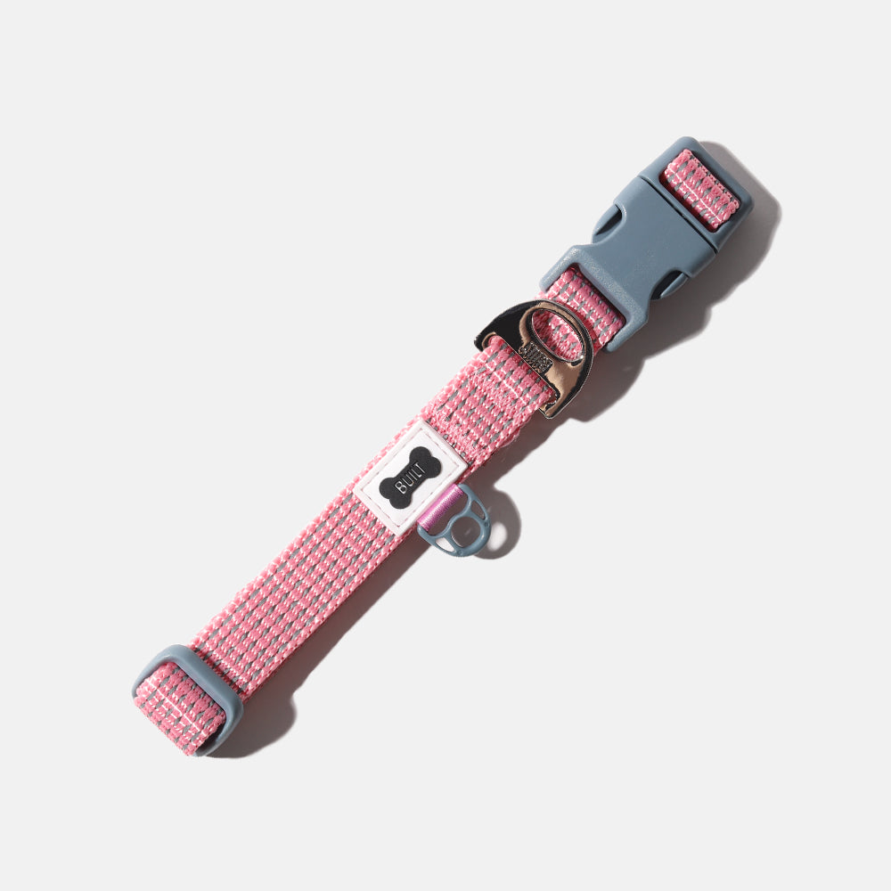 BUILT New York Nightsafe obojek pro psa růžový M