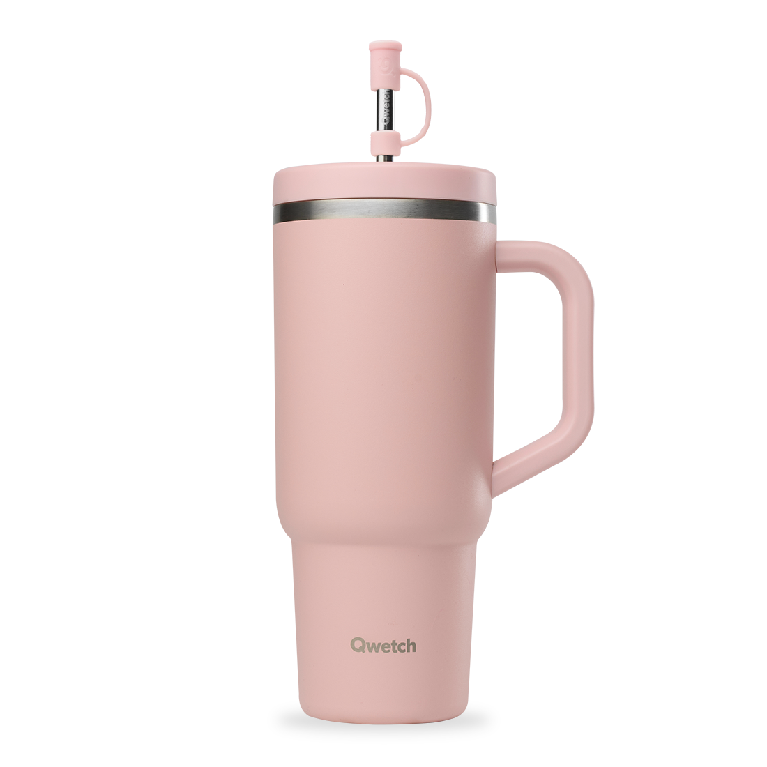 Qwetch Travel Cup víčko 900 ml pastel růžová náhradní