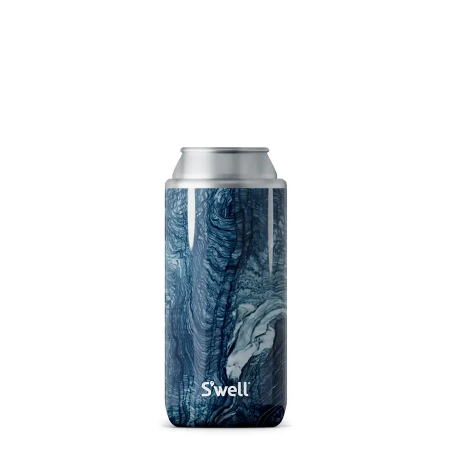 S'well Slim chladič na plechovky 12oz Azurite Marble