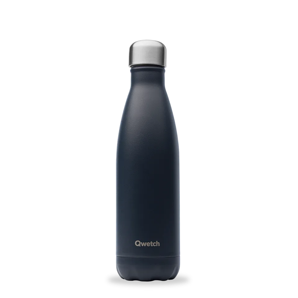 Qwetch Originals Matt Gris Carbone termo láhev 500 ml šedá