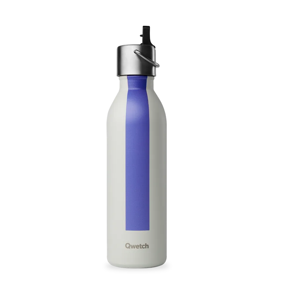 Qwetch Série Sport Gris termoláhev 600 ml šedá