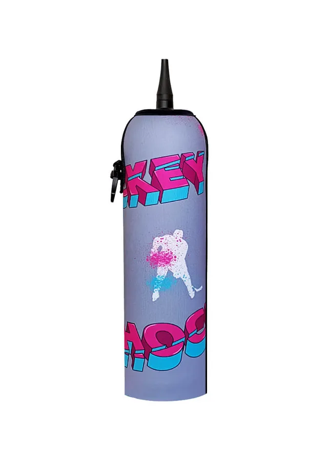 Coolbox Hockey 3D Pink termoobal na láhev 1,0 l neoprenový