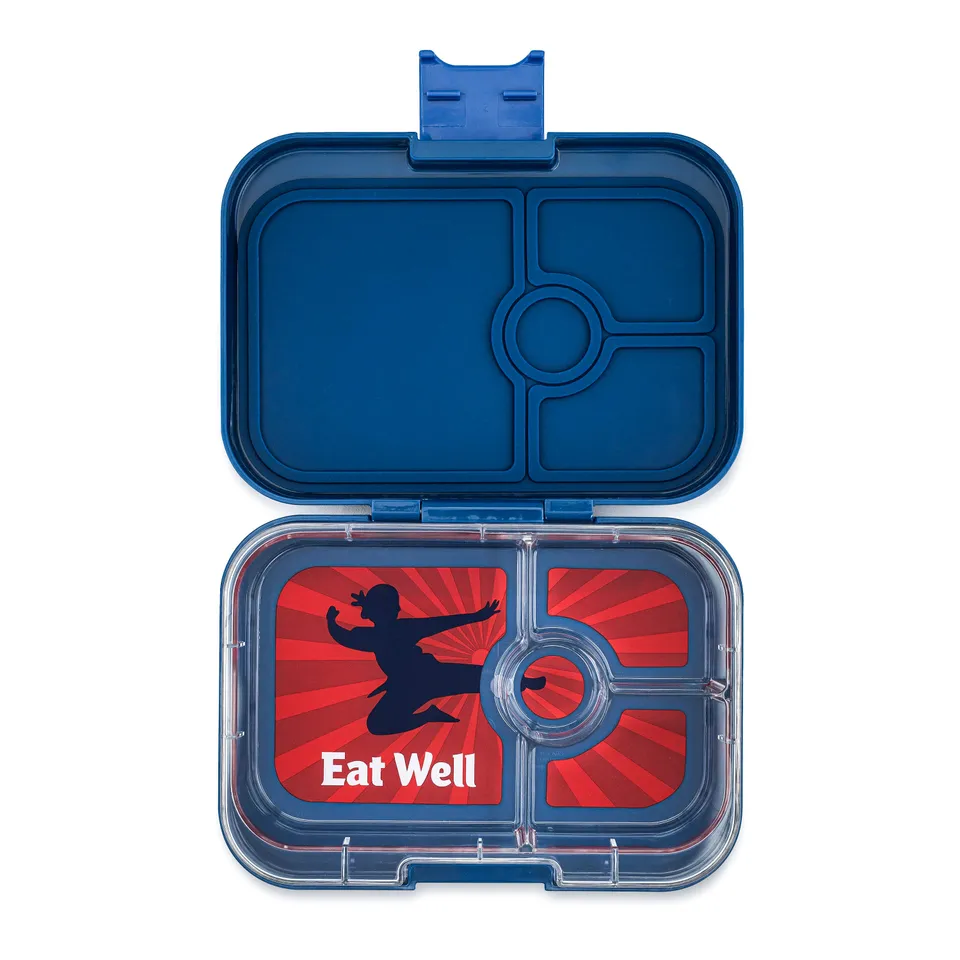 Yumbox Panino box na svačinu Ninja Blue se 4 přihrádkami