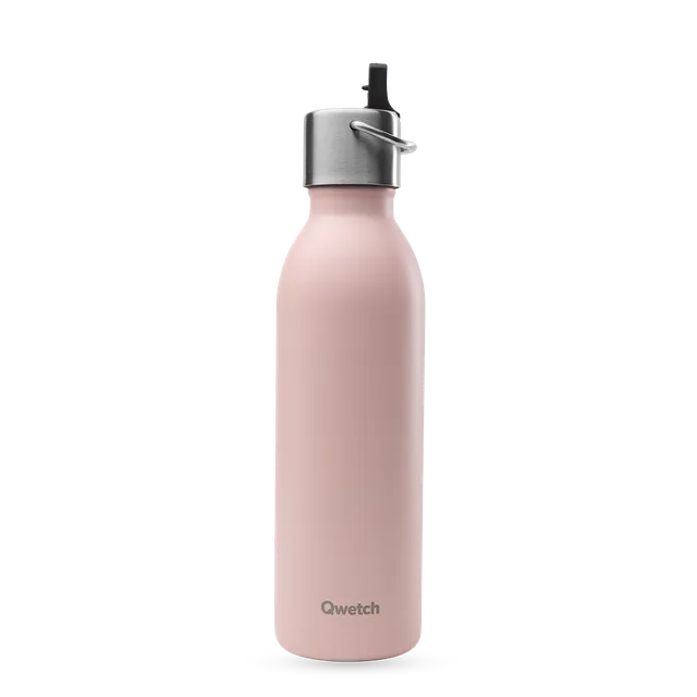 Qwetch Active Pastel Rose sportovní termoláhev 600ml