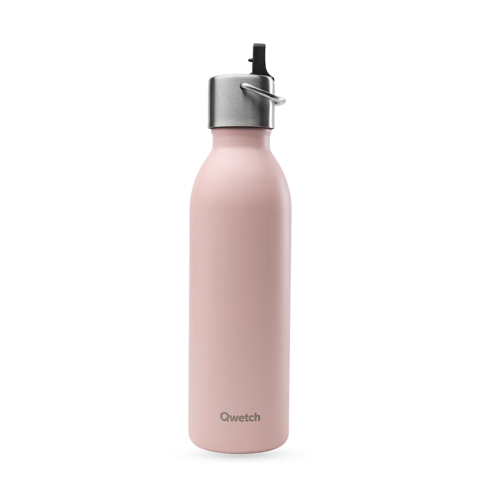 Qwetch Active Pastel Rose sportovní termoláhev 600ml