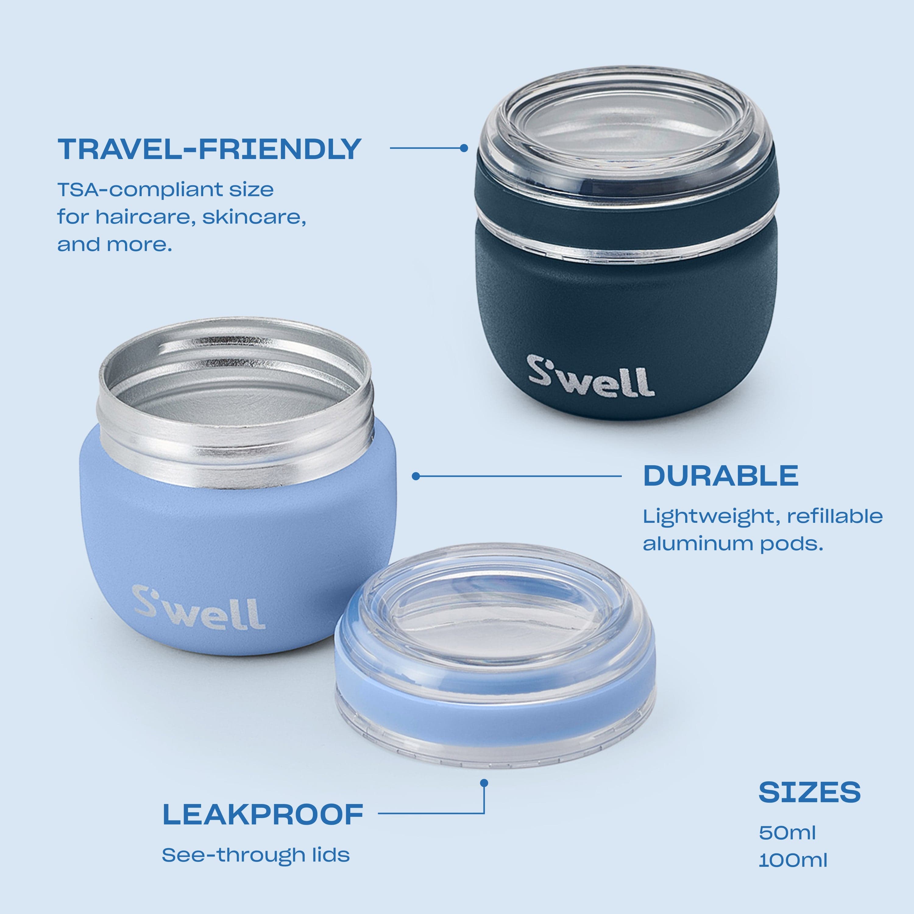 S'well Travel Container Set cestovní lahvičky Pink netekoucí