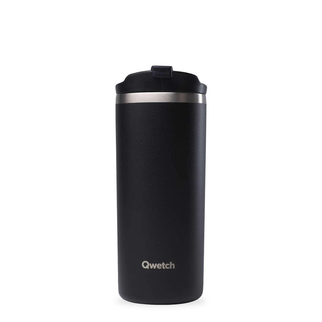 Qwetch Travel Mug termohrnek Matt Noir 350 ml nerez