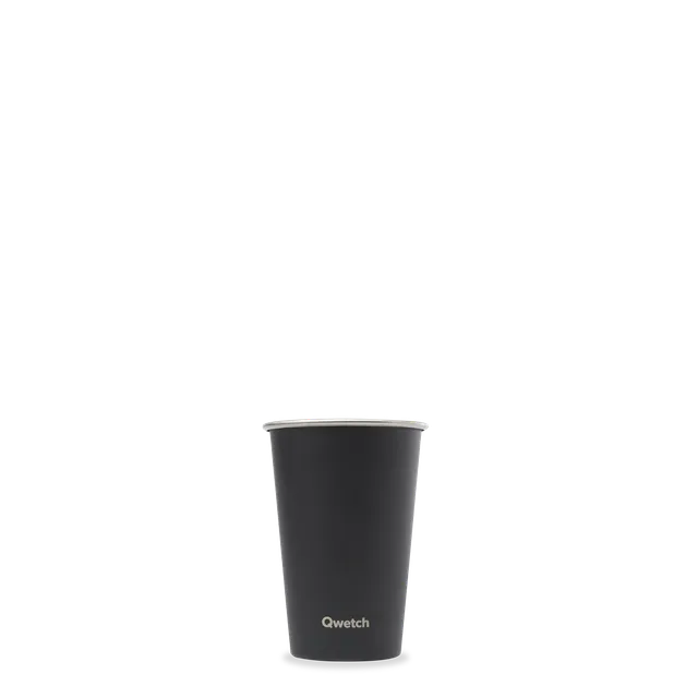 Qwetch One kelímek matná černá 300 ml nerez