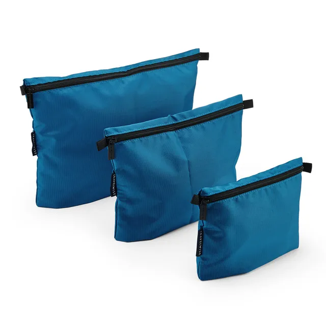 BUILT New York TravelWise sada 3 pouzder Blue polyester