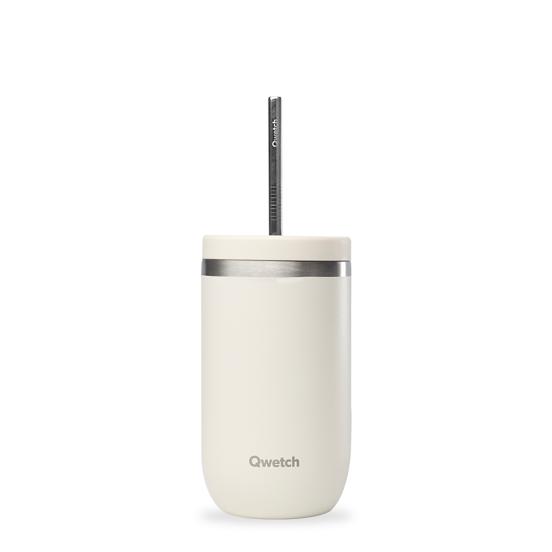 Qwetch Cold Cup termohrnek 470 ml matt sable s brčkem